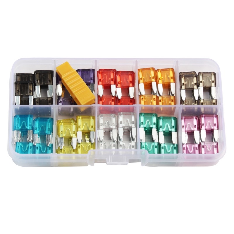 🌟121pcs🌟car fuse mini fuse 2A 3A 5A 7.5A 10A 15A 20A 25A 30A 35A mini ...