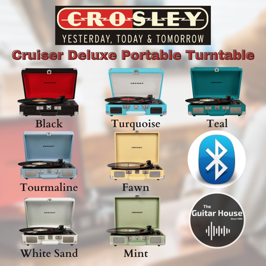 Crosley Cruiser Deluxe Portable Turntable (CR8005D) | Shopee Malaysia