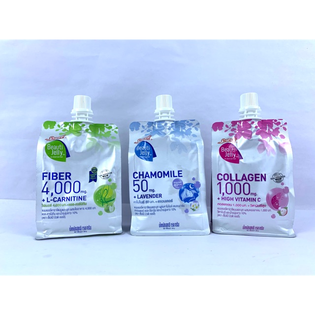 Thailand Sappe Beauti Jelly Drink150g Fiber 4000mg+ L-Carnitine /Chamomile  50mg +Lavender /Collagen 1000mg+High VitaminC | Shopee Malaysia