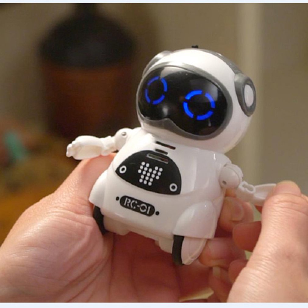 Intelligent Mini Pocket Robot Walk Music Dance Light Voice Recognition ...