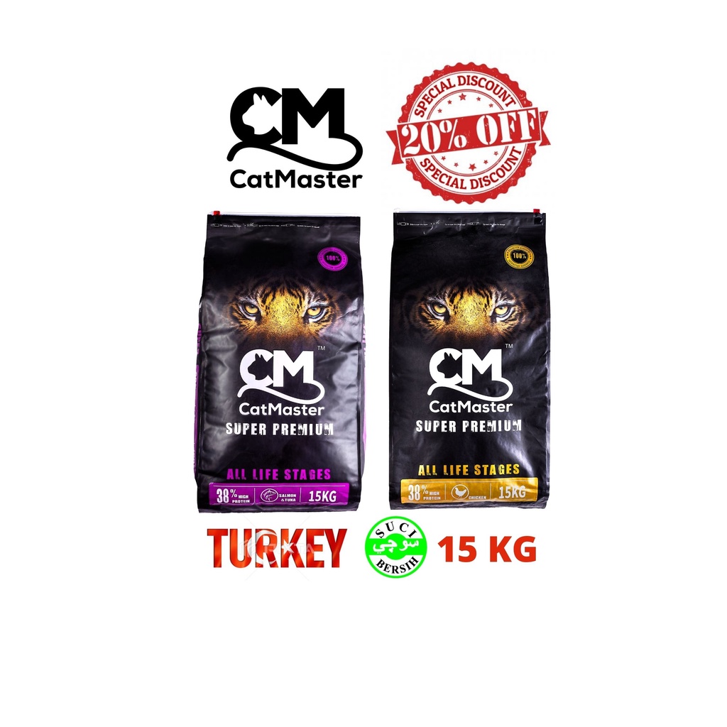 Cat Food Cat Master Chicken Salmon All Life Stage 15kg With