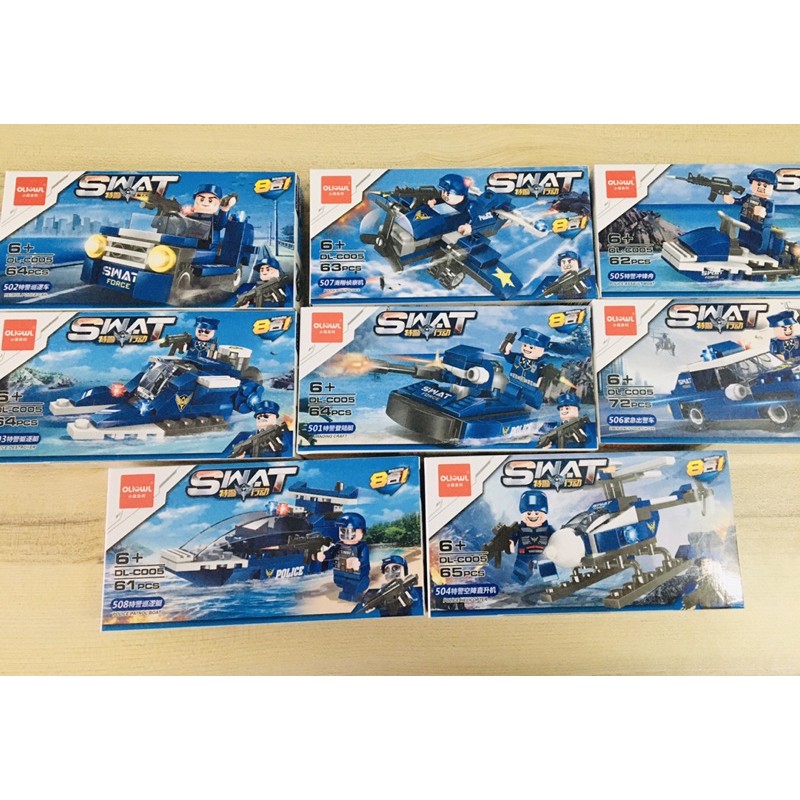 Lego building blocks, toy puzzle, swat unit set Shopee Malaysia