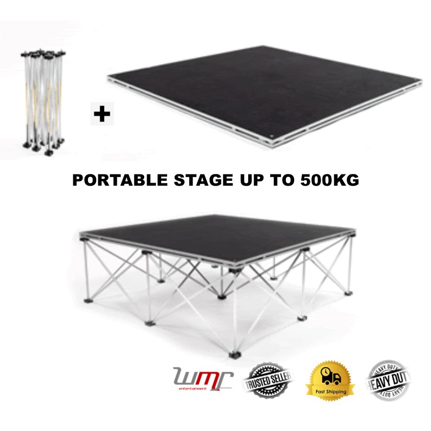 Portable Lightweight 4'x4' Square Stage Riser | Shopee Malaysia