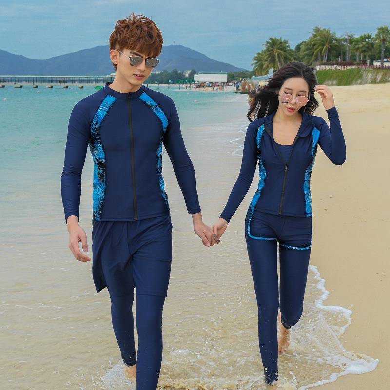 Malaysia Longsleeve Swimsuit Swimwear Bikini Baju Renang Panjang Couple Swimsuit Fast Ship 5in1 2915