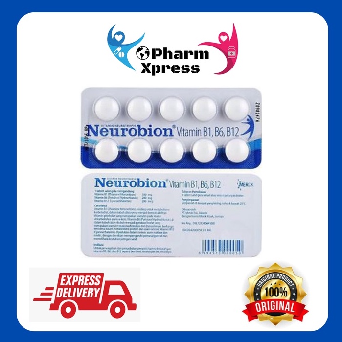 Neurobion Coated Tablet - Vitamin B1,B6,B12 10's | Shopee Malaysia