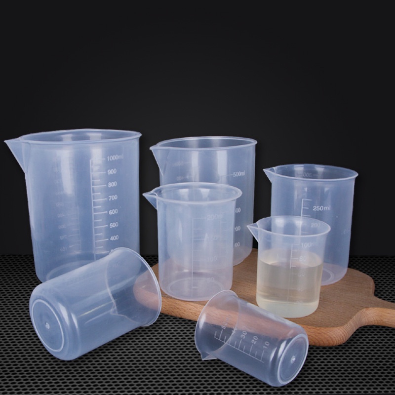 1PC Transparent Plastic Measuring Cup Home Life Scale Container 50ML ...