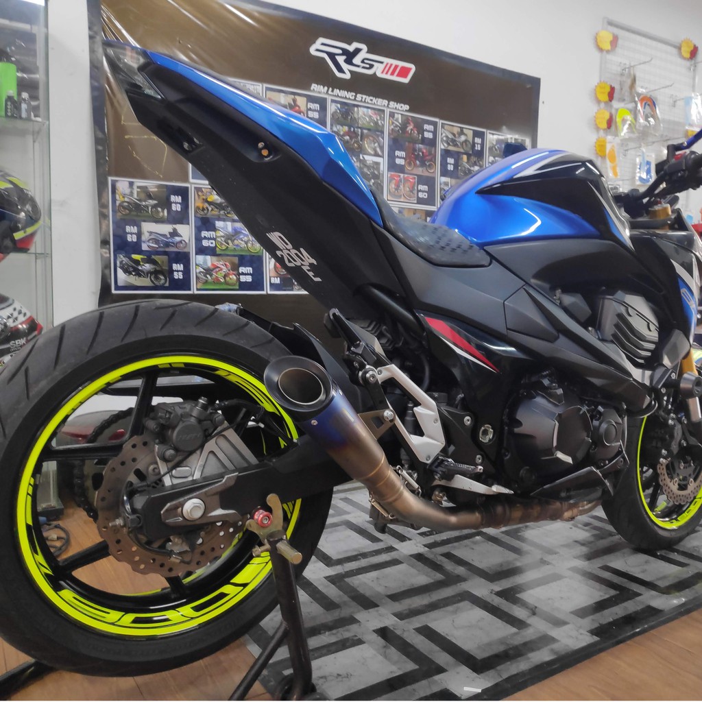 Rim Sticker Kawasaki Z800 Yellow Floro | Shopee Malaysia