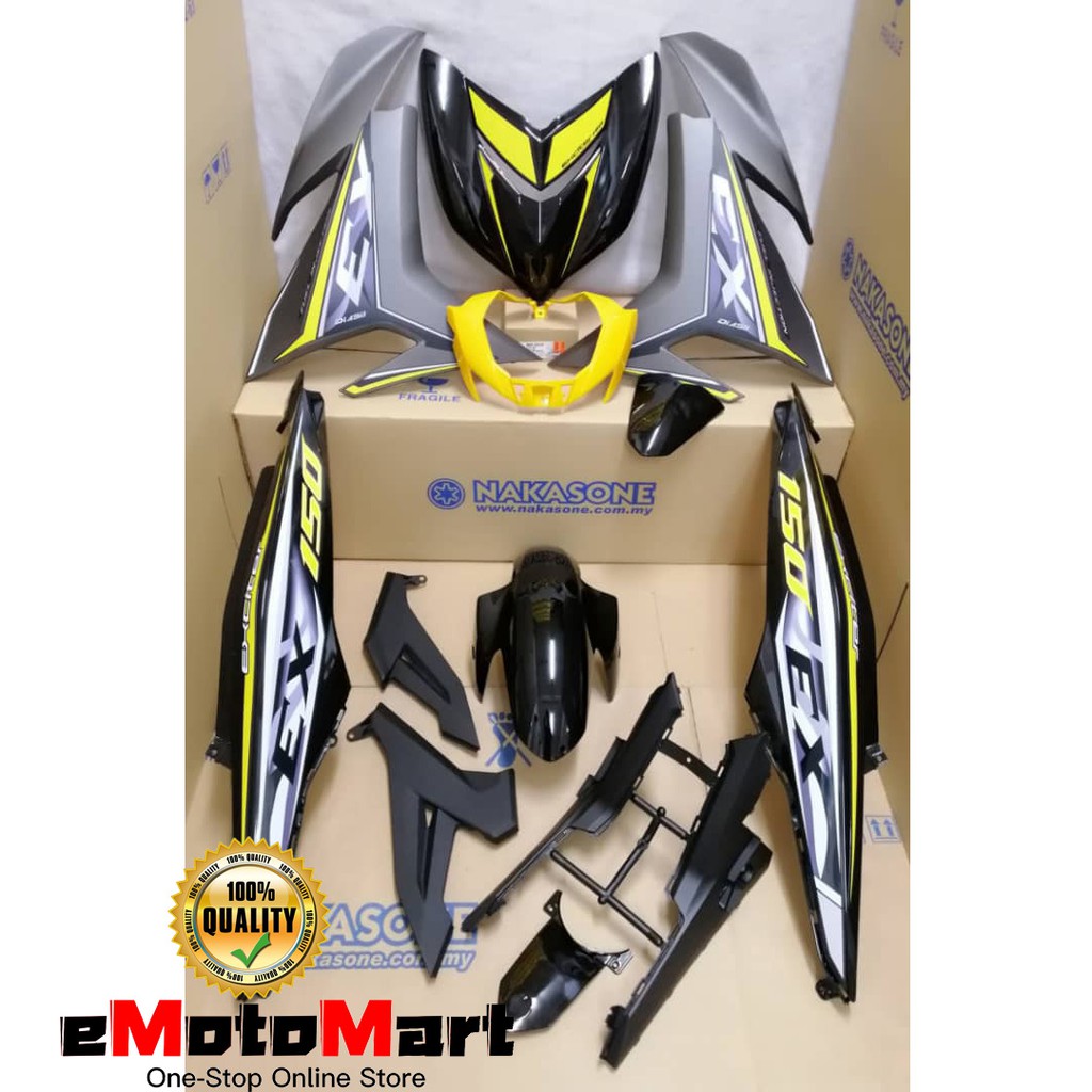 Yamaha Y Zr V Y Zr V Cover Set Exciter Rc Yellow Tanam Sticker Cover Set Shopee Malaysia