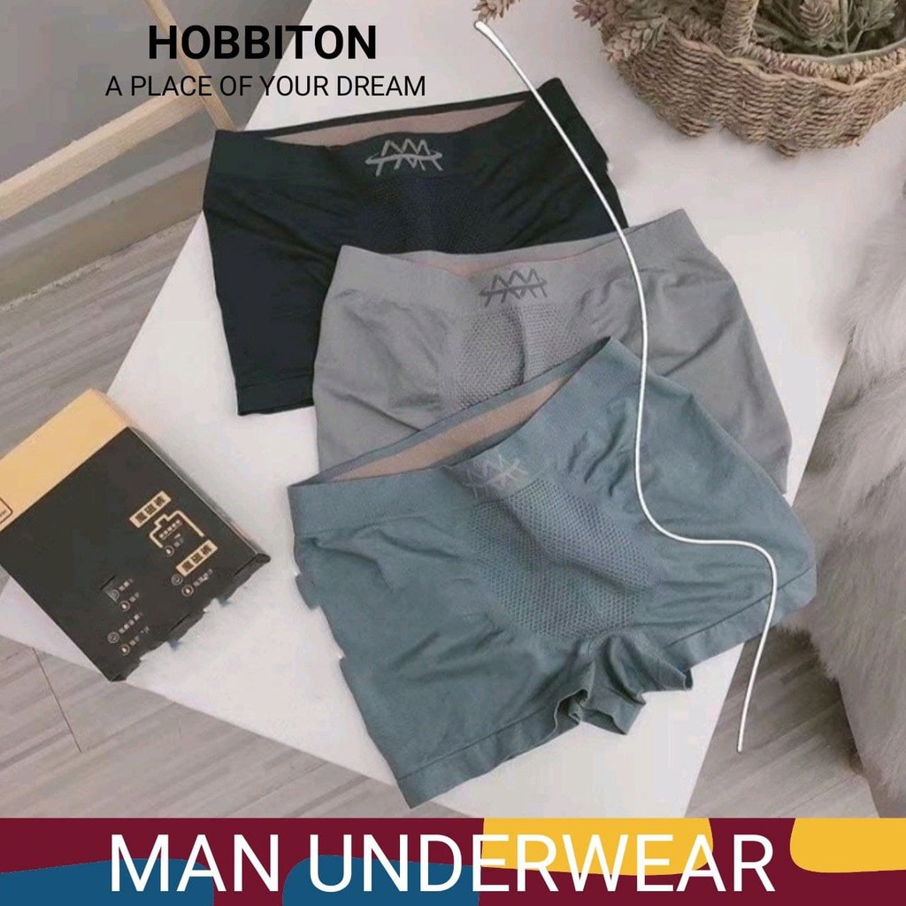 [READY STOCK] MAN Boxer Briefs Underwear Seluar Dalam Lelaki Spender ...
