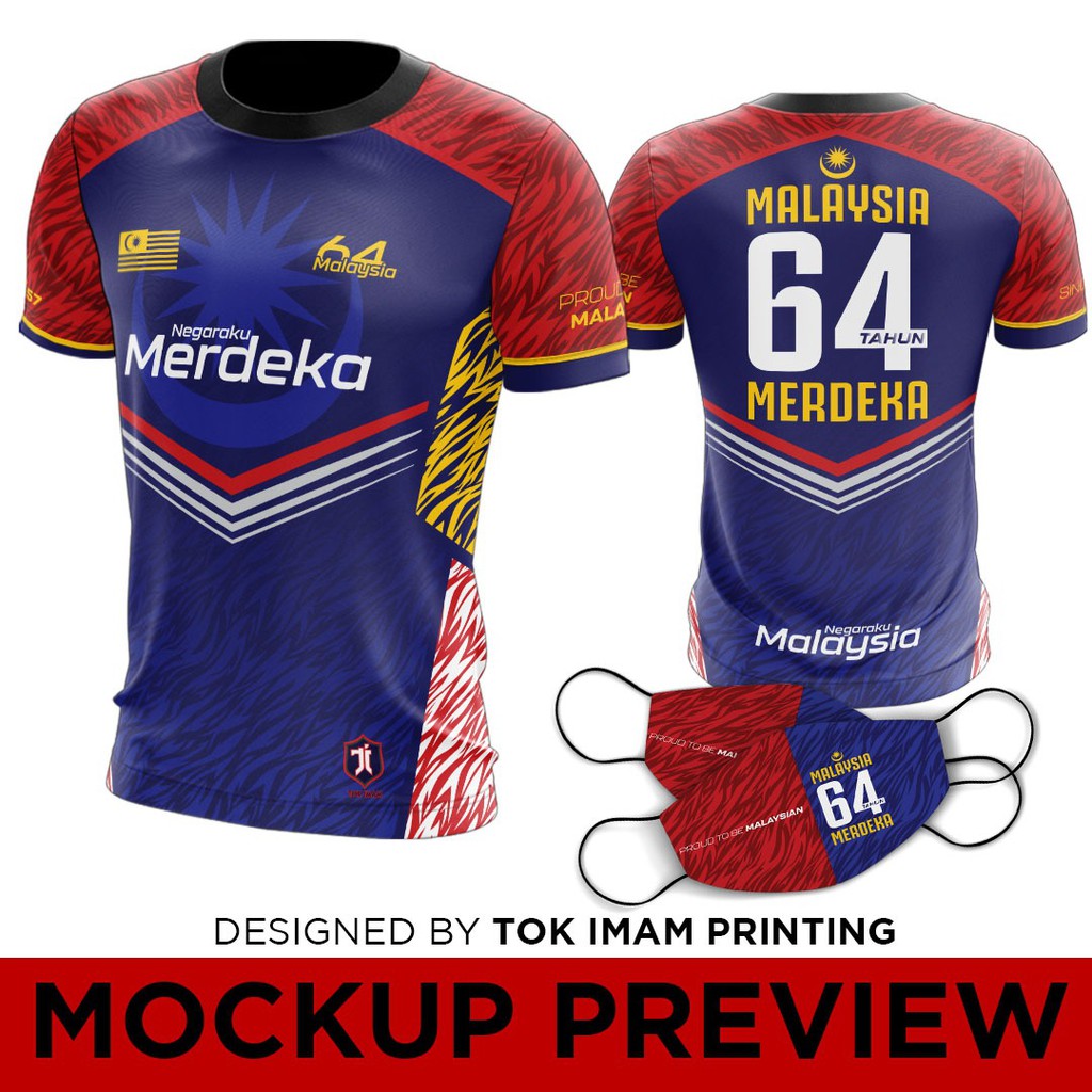 EXCLUSIVE BAJU MERDEKA 2021 !! (TIDAK TERMASUK MASK) | Shopee Malaysia
