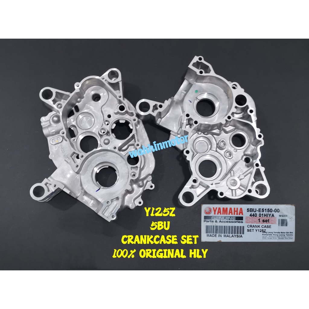 100% ORIGINAL HLY YAMAHA Y125Z Y125ZR 5BU CRANKCASE LEFT RIGHT KIRI ...