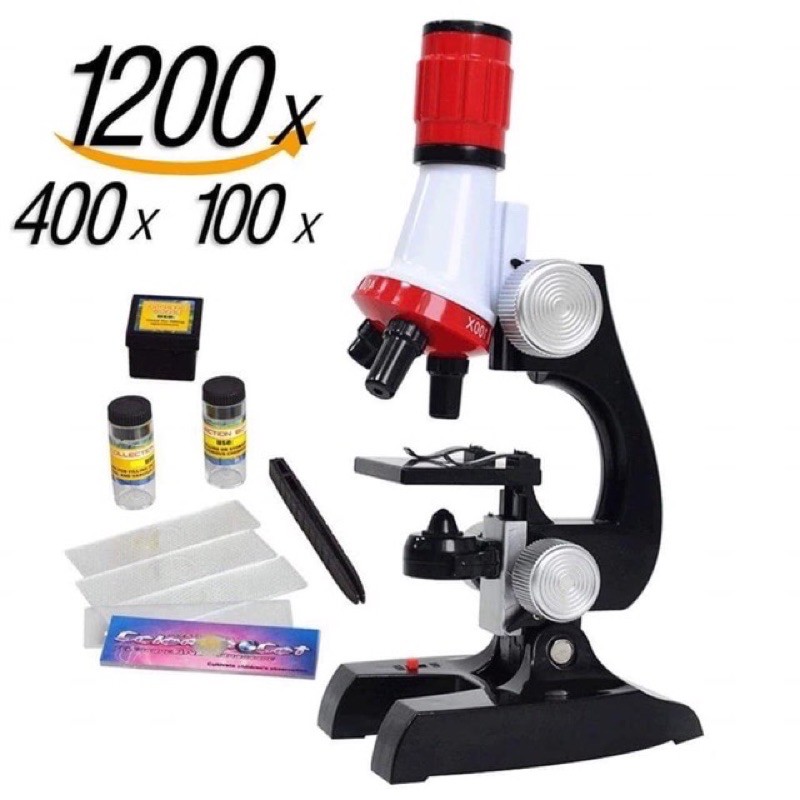 kids Science microscope kit 1200x early education science microscope ...