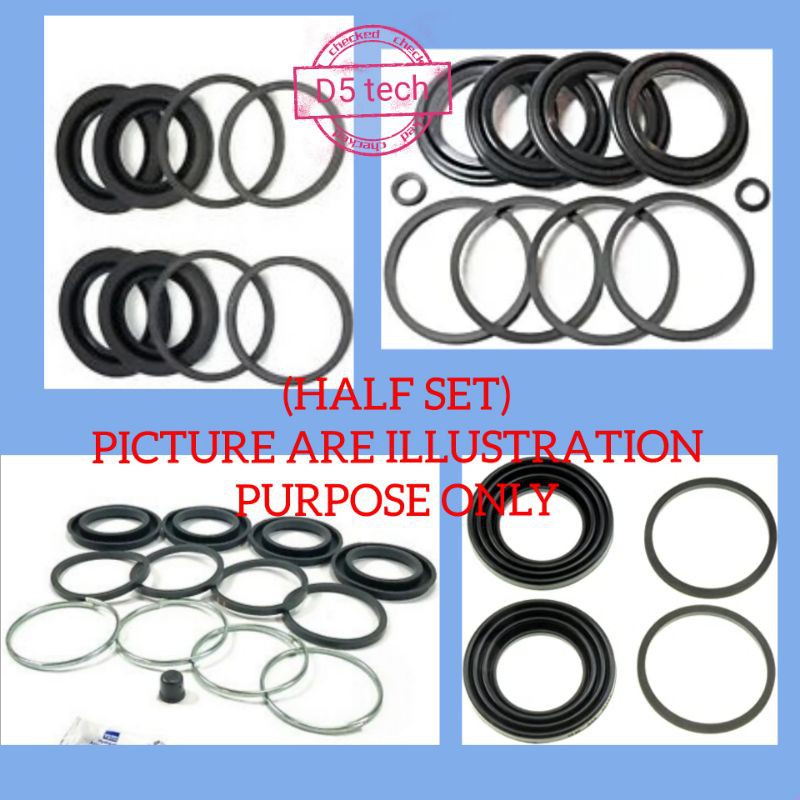 TOYOTA HILUX VIGO KUN25 KUN26 LN106 LN166 SR TURBO FRONT CALIPER DISC BRAKE SEAL REPAIR KIT D5