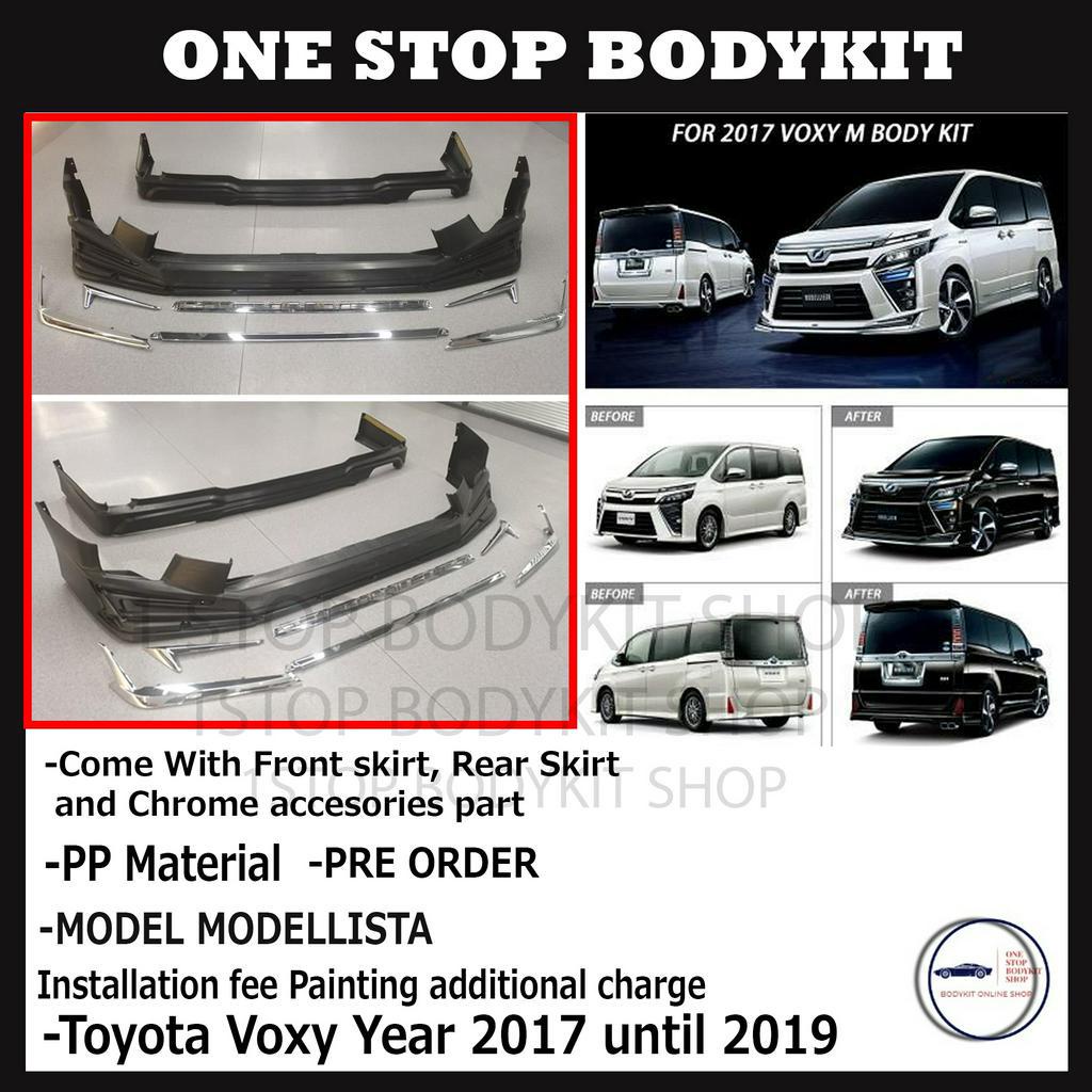TOYOTA VOXY 2017 UNTIL 2019 FULL SET BODYKIT PP MATERIAL | Shopee Malaysia