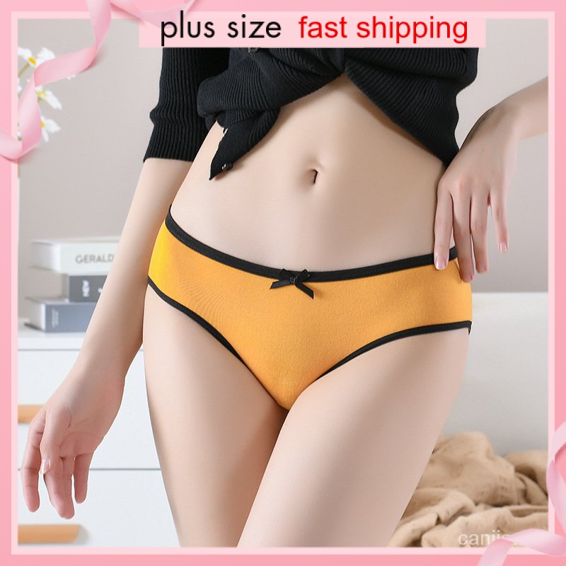 Pure Cotton Underwear Japanese Women's Plain Color Comfortable