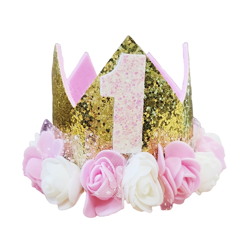 Baby Princess Crown Birthday Hat Socub first birthday party hat for