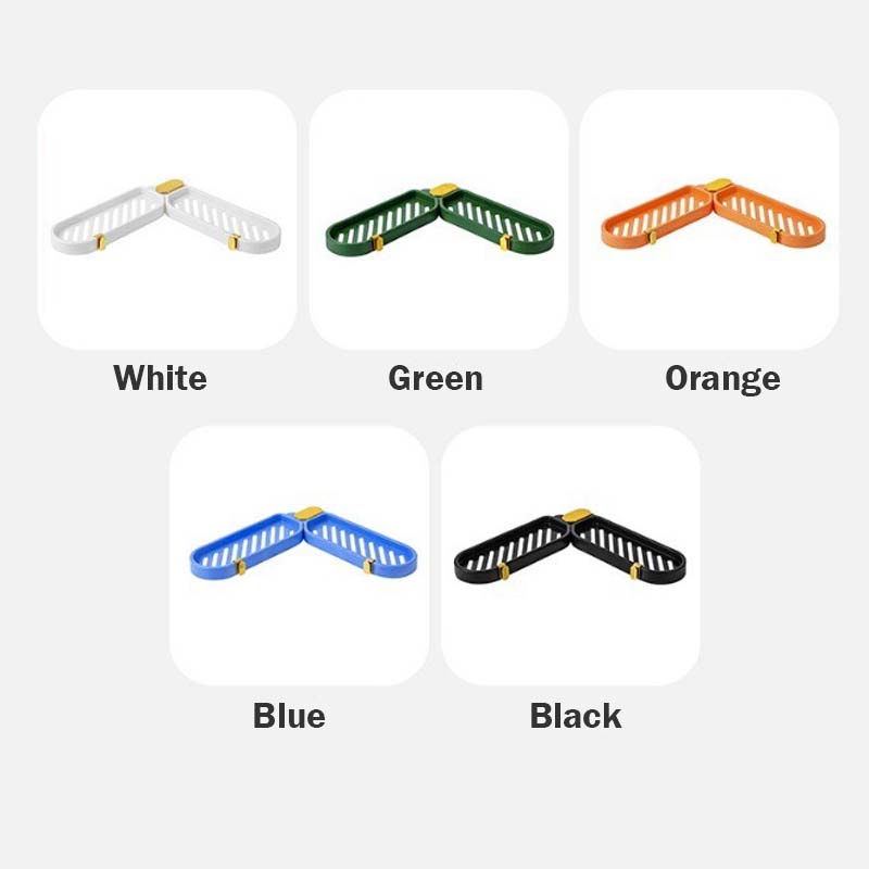 Screwless Plastic Corner Rack For Kitchen and Bathroom, Bendable ...