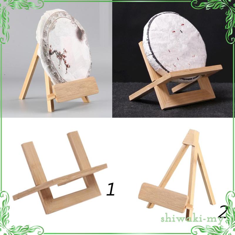 [ShiwakiMY] Wooden Display Stand Plate Holder Easels Bowl Plate Stand