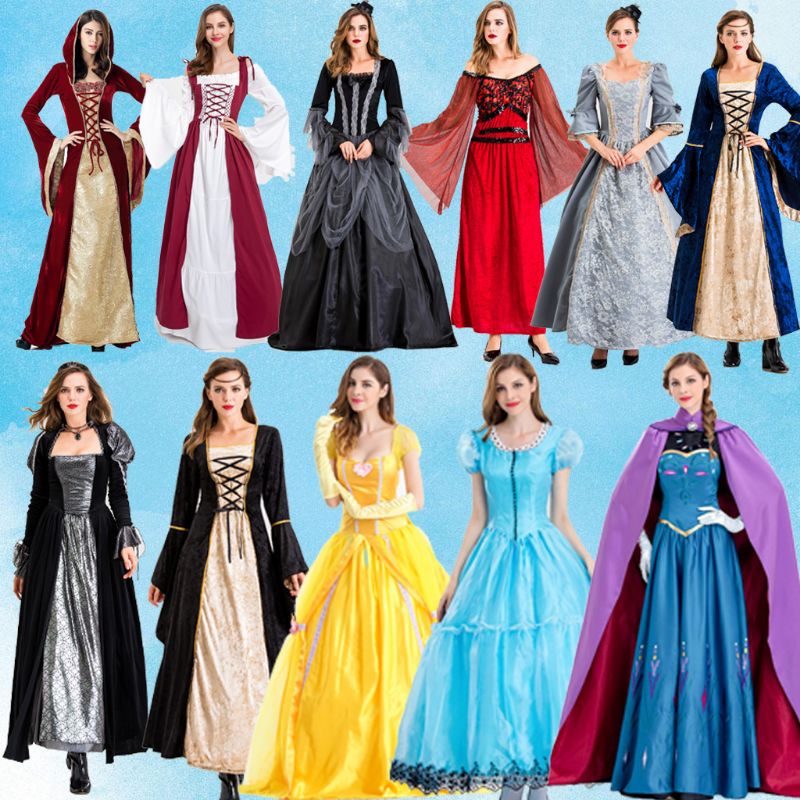 (Adult) Disney Princess Cosplay Costume Queen European Style in Fairy ...