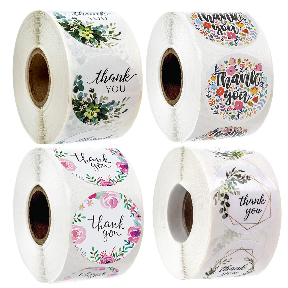 Thank You Stickers For Wedding Decor 500pcs Diary Scrapbooking Labels ...