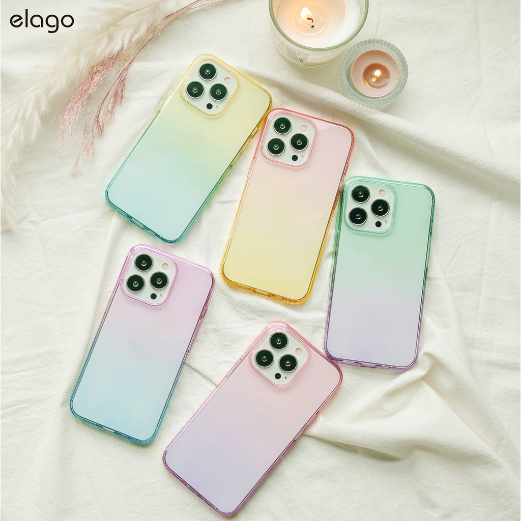 elago compatible with iPhone 13 series Aurora Gradient Case ...