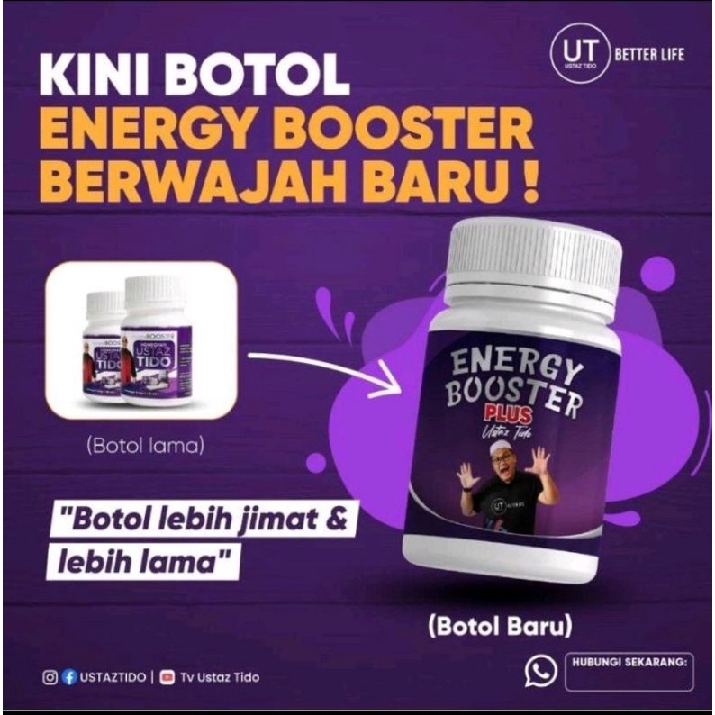 Energy Booster Plus Ustaz Tido Original Shopee Malaysia