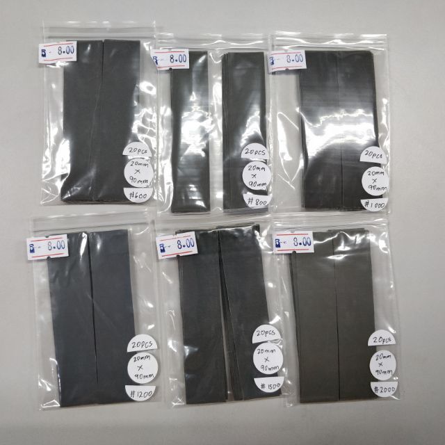 Precut adhesive sandpaper for gunpla/plamo 240 grit to 7000 grit