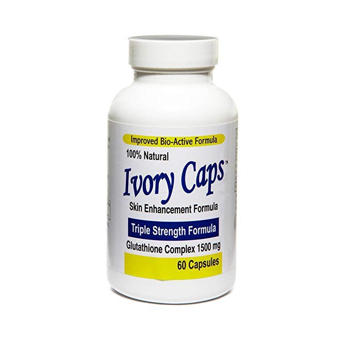 Ivory Caps - Maximum Potency 1500 mg Glutathione Skin Whitening 60 Caps ...