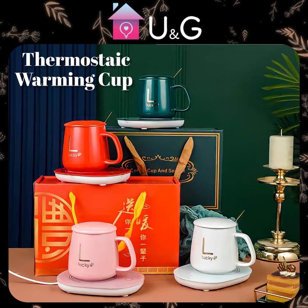 UG Thermostatic Warming Cup Cup Warmer Heating Coaster 55° Water Warmer