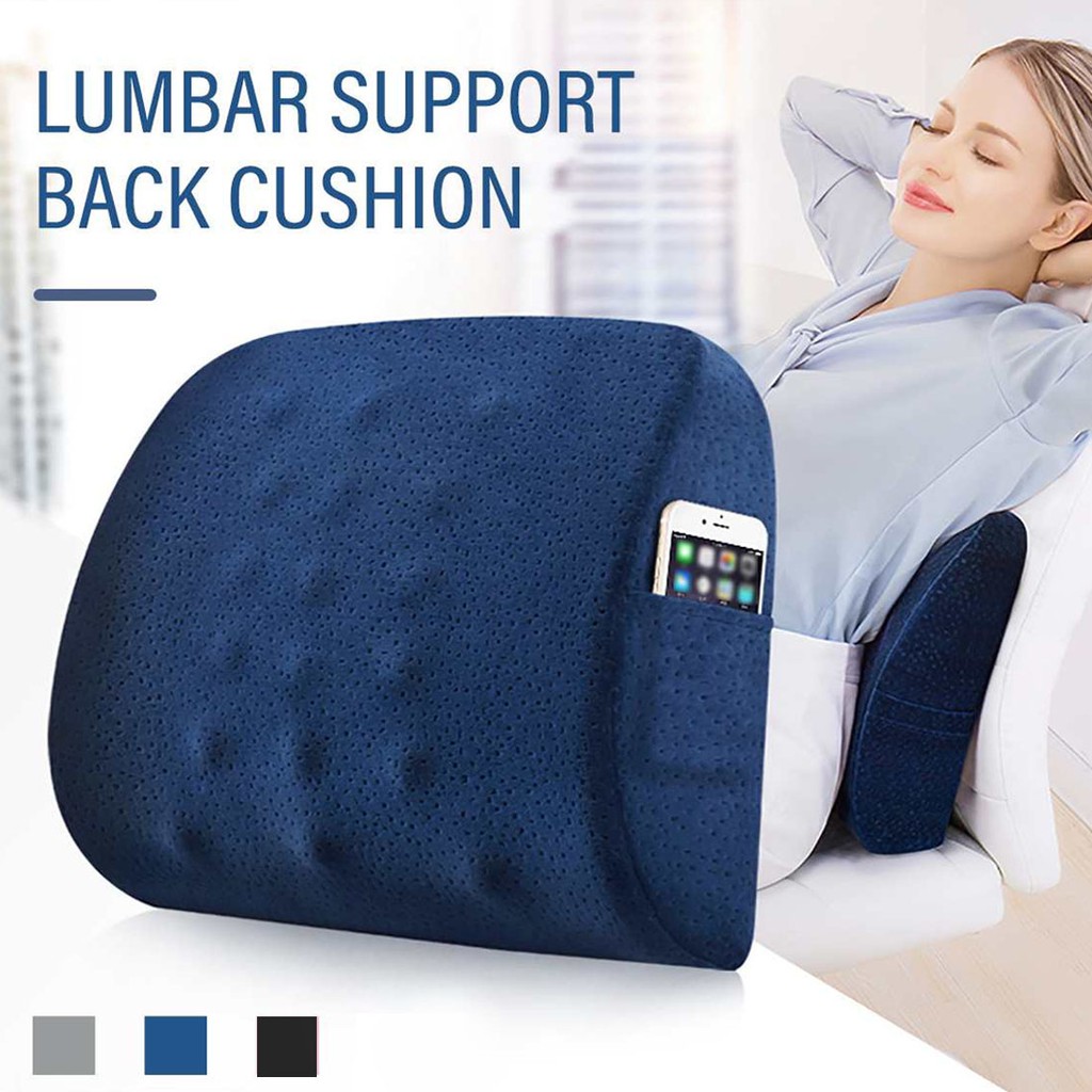 Memory Foam Waist Rest Pillow Coccyx Orthopedic Lumbar Support Pillow