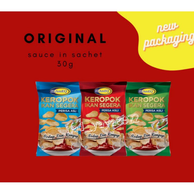 Keropok Ikan Segera Seameq Direct Daripada Kilang 30g Shopee Malaysia 3020