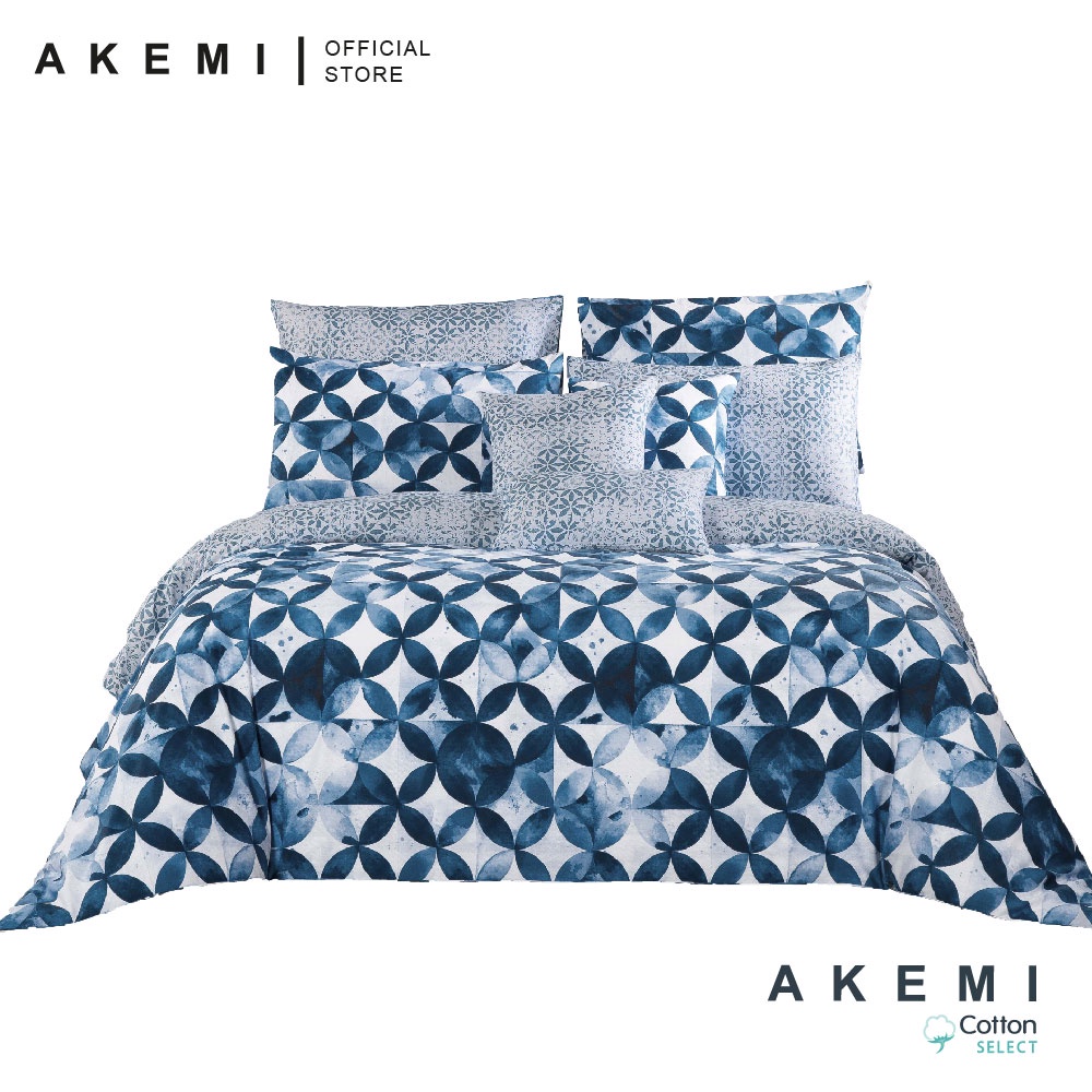 AKEMI Cotton Essential Adore 730TC Quilt Cover Set Ohene (Super