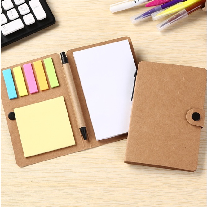 Sticky Note Booklet Complete Set With Notepad and Pen Shopee Malaysia