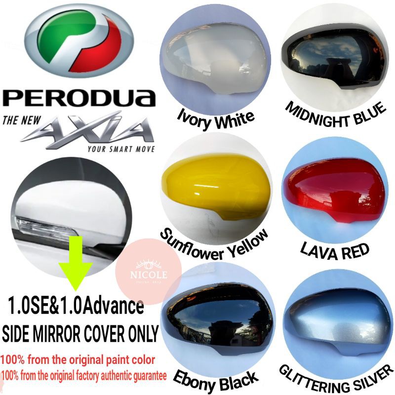 Perodua Axia SE or Axia Advance Original Side Mirror Cover Only