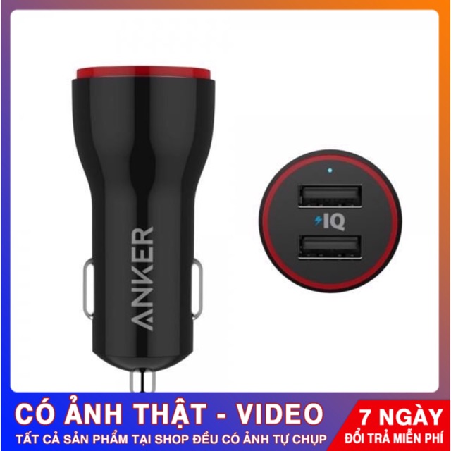 Anker PowerDrive Elite 2-port IQ 24w car charger - A2212! Genuine ...