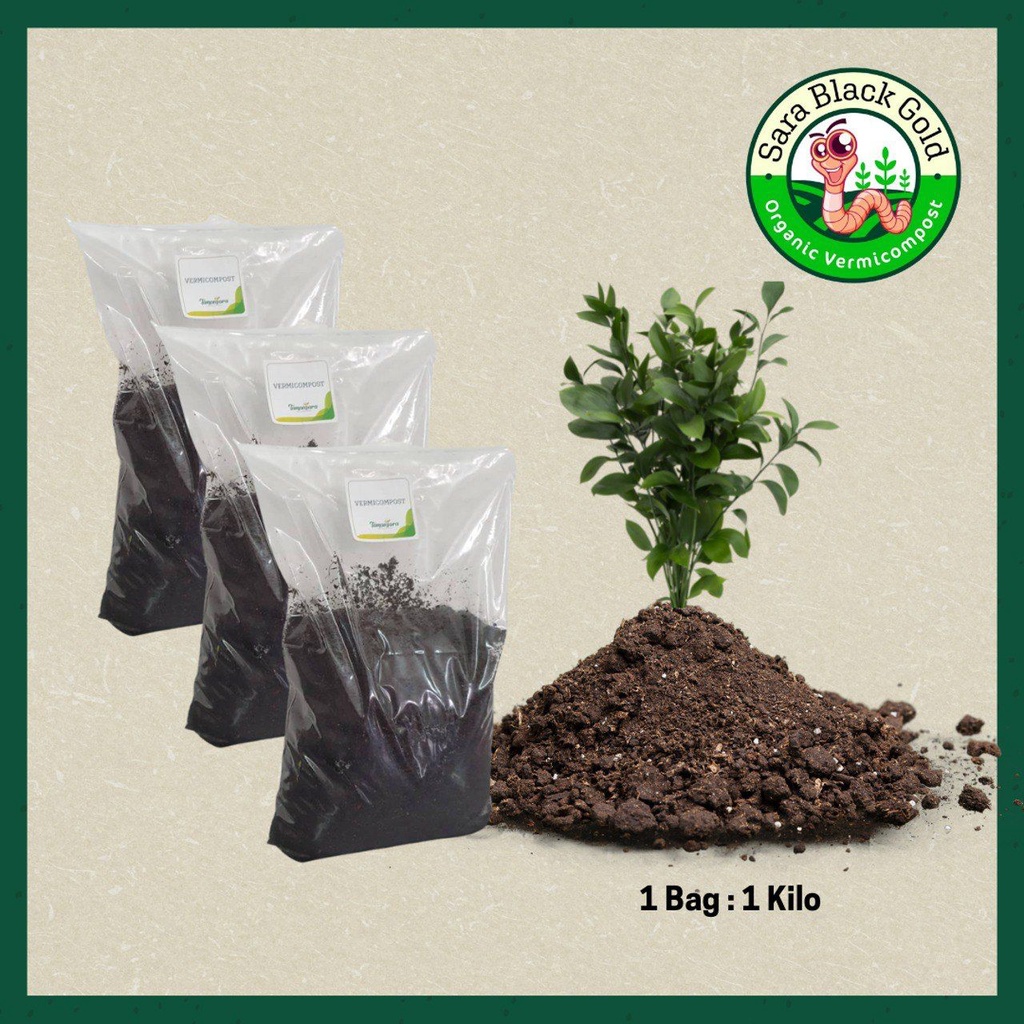 3 KG Vermicompost (Baja Tahi Cacing) | Shopee Malaysia