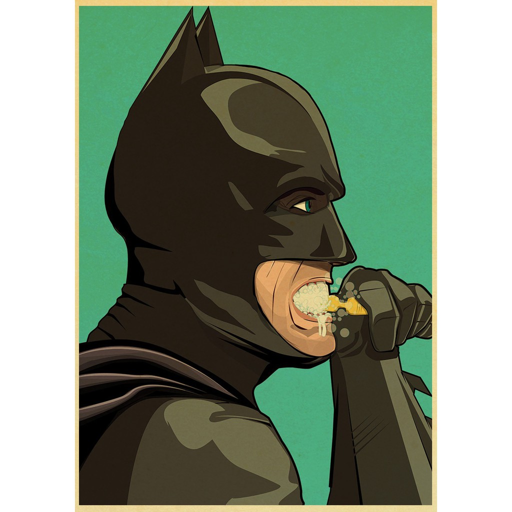 Superhero Brushing Teeth posters Prints Wall Painting high Quality Decor  Poster Wall Painting Home Decoration Dormitory decoration | Shopee Malaysia