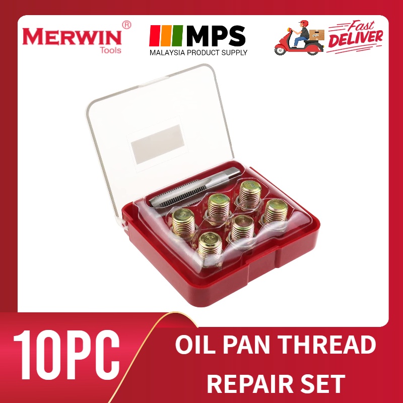 Oil Sump Plug Pan Thread Repair Kit Set Repair Kit Oil Pan Screws Re thread Tool (LOCAL STOCK