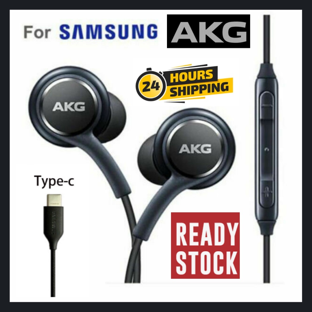 AKG WIRED IN EAR SAMSUNG NOTE 8 S8 S8 PLUS S9 S9 PLUS EARPHONE HANDFREE Shopee Malaysia