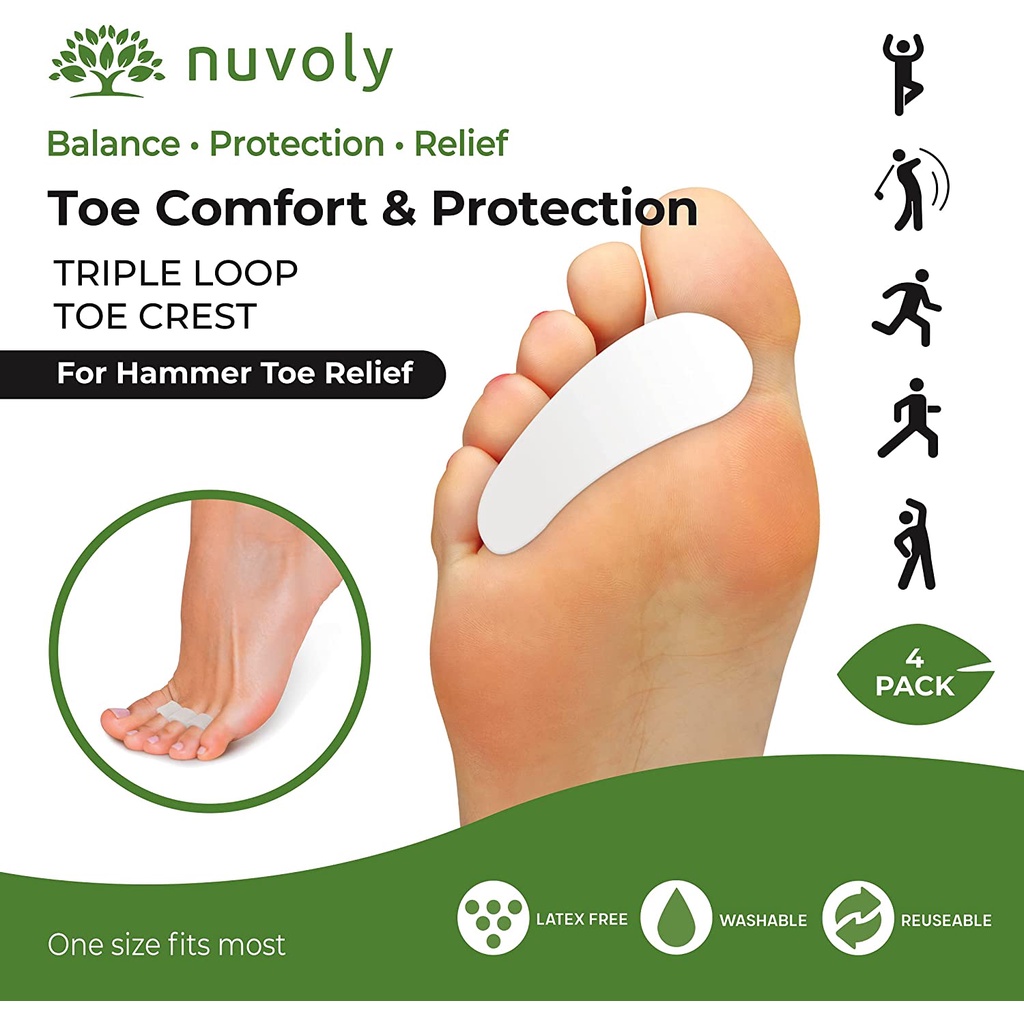 Soft Gel Toe Corrector, Reduce Foot Pain And Prevent Overlapping ...