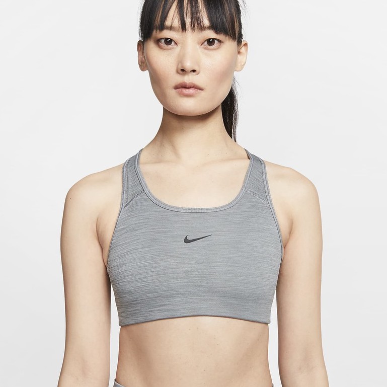 Nike Women's Medium-Support 1-Piece Pad Sports Bra Swoosh Medium