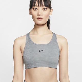 Nike Womens Swoosh Medium-Support Padded Sports Bra Ash L