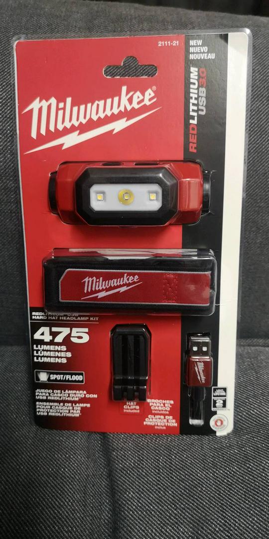 Milwaukee 2111-21 475 Lumens USB Rechargeable TRUEVIEW HD Headlamp New 