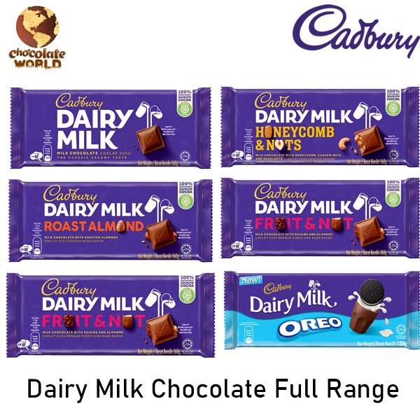 Cadbury Dairy Milk Chocolate Full Range (MY) | Shopee Malaysia