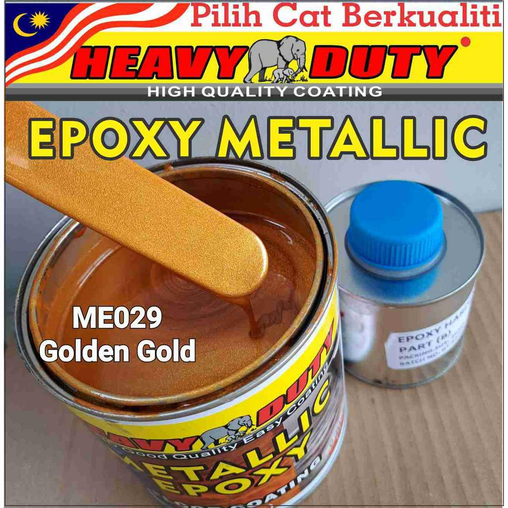 ME029 GOLDEN GOLD ( Metallic Epoxy Paint ) 1L METALLIC EPOXY FLOOR