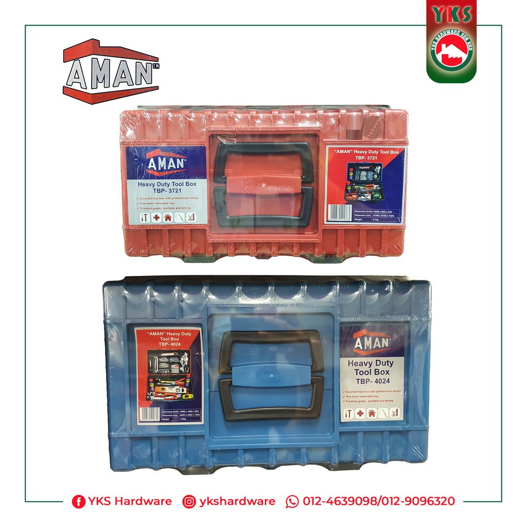AMAN PVC Heavy Duty Tool Box - Universal Tool Box | Shopee Malaysia