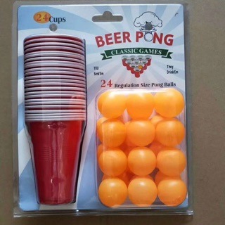 12/24 Cups Beer Pong Set Drinking Cup Board Game Home Party