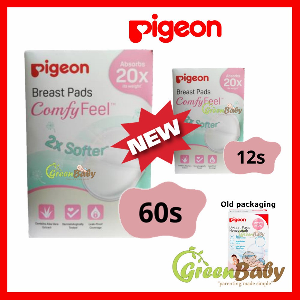 Pigeon Disposable Breast Pads - Comfy Feel with Aloevera - 50 Pack