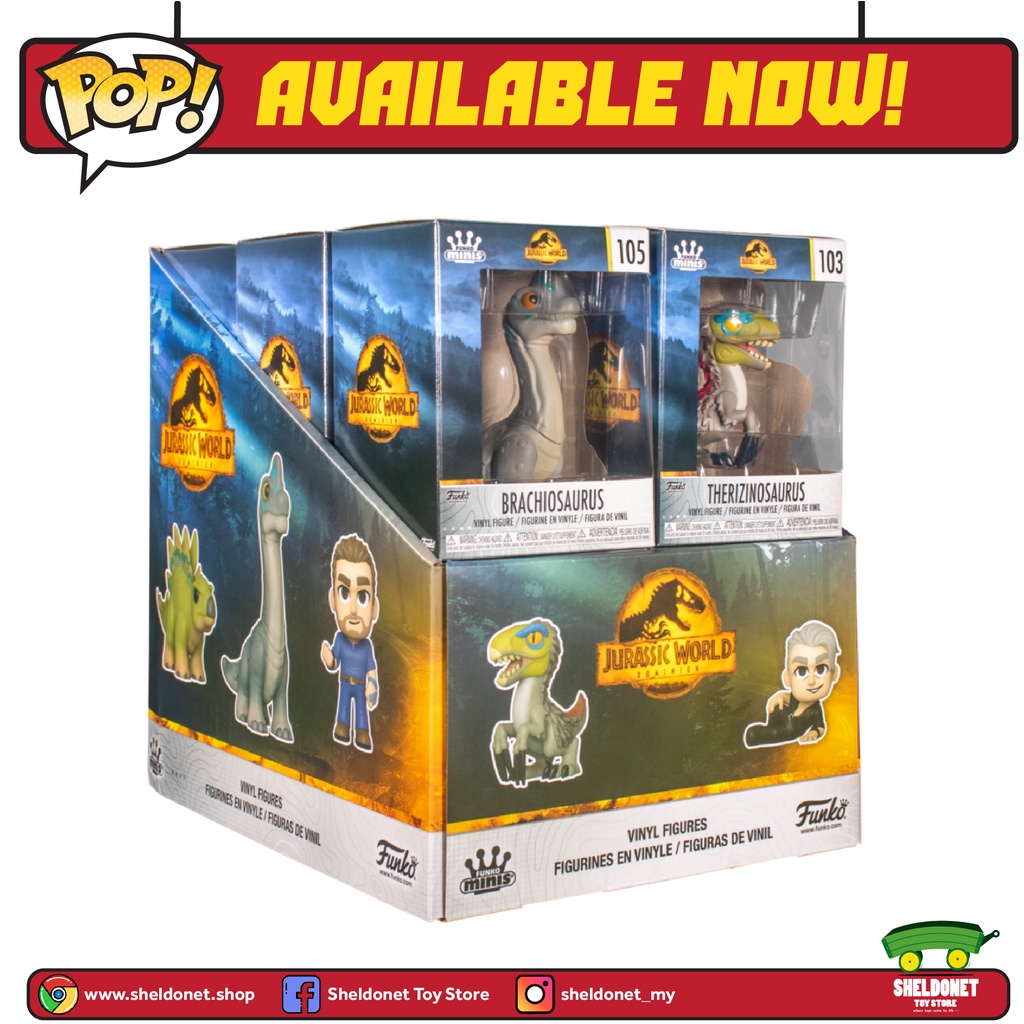 Funko Mini Vinyl Figures Jurassic World Dominion Shopee Malaysia