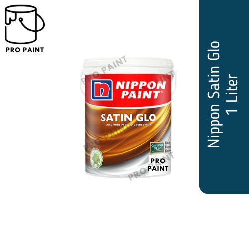 1L Nippon Paint Satin Glo / Interior Wall Paint / Cat Dalam Dinding ...